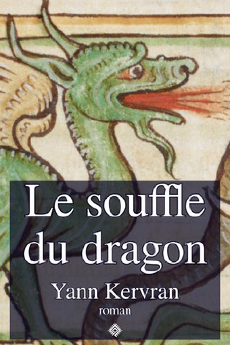 Folio 39 verso d’un ouvrage théologique, détail d’un dragon affrontant un éléphant. British Library Harley MS 3244, vers 1236-1250